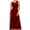 Vila Vilynnea Maxi Dress Noos Donna Pizzo Rosso Mattone