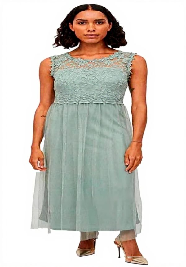 Vila Vilynnea Maxi Dress Women Evening Wear Sustainable