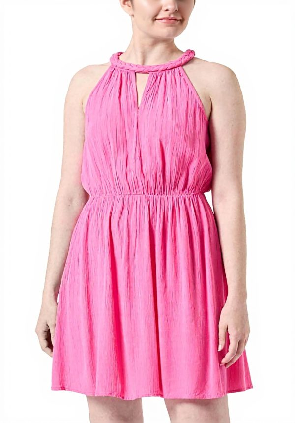 Vila Vimesa Braided Short Dress Women Casual Summer Wear