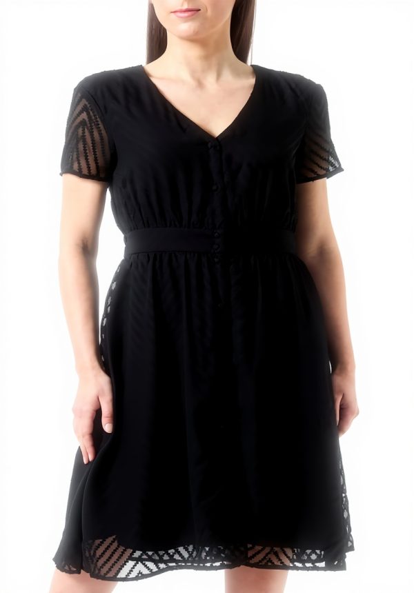 Abito midi donna Vila Vimichelle scollo V poliestere