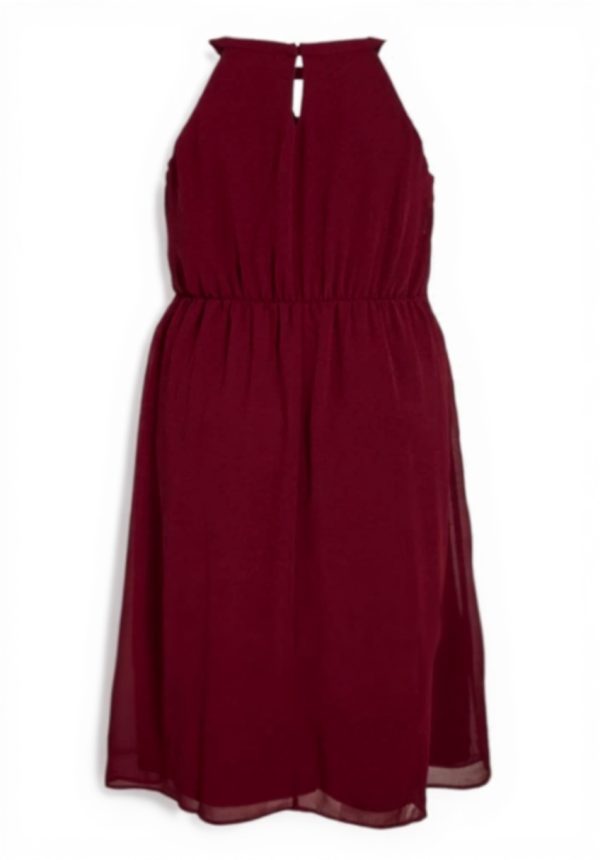 Vila Vimilina Abito Sera Donna Halterneck Maxi Dress