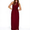 Vila Vimilina Abito Sera Donna Halterneck Maxi Dress