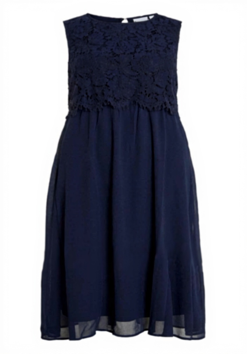 'Vila Vimilina Lace Dress indossato in un contesto casual'