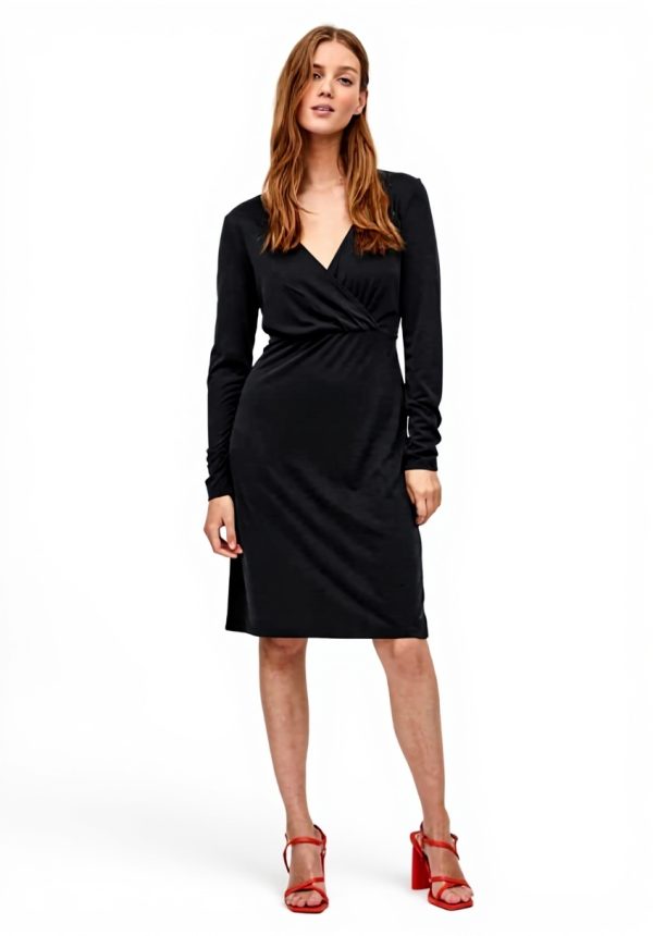 Vila Vimodala Abito Donna TENCEL MODAL Nero Taglie