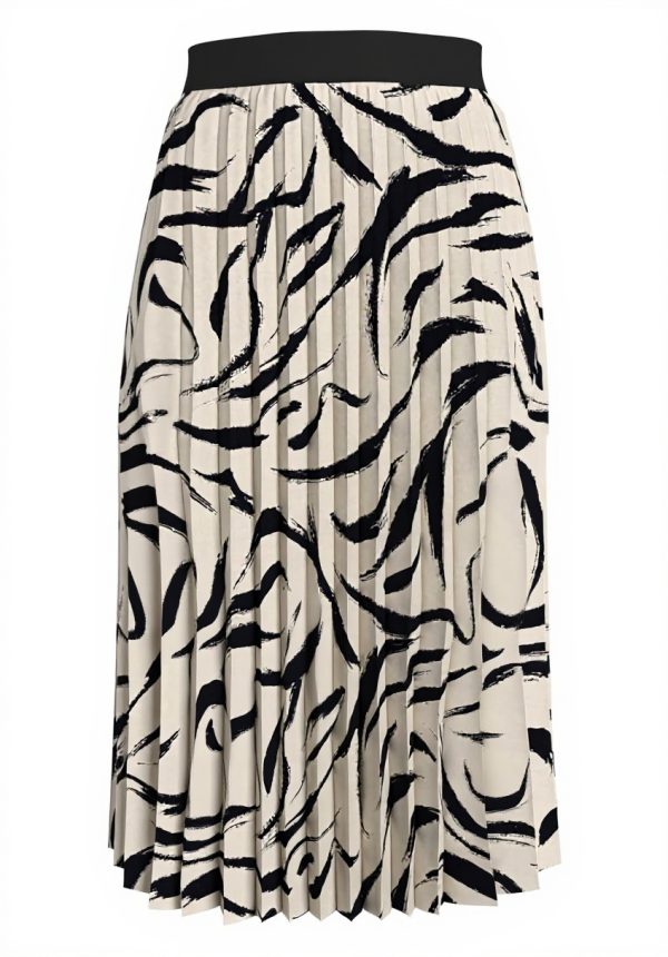 Vila Vinitban Print Midi Skirt Women Pleated Recycled
