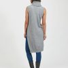 Vila Viril Long Knit Vest Women Casual Dress Clothing-4