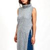 Vila Viril Long Knit Vest Women Casual Dress Clothing