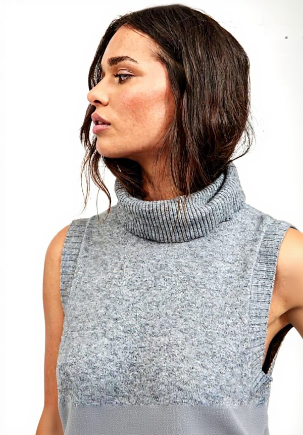 Vila Viril Long Knit Vest Women Casual Dress Clothing