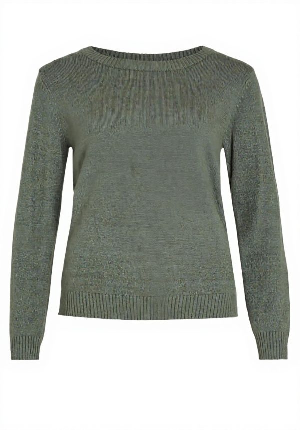 Vila Viril Noos Womens Sweater Round Neck Long Sleeve