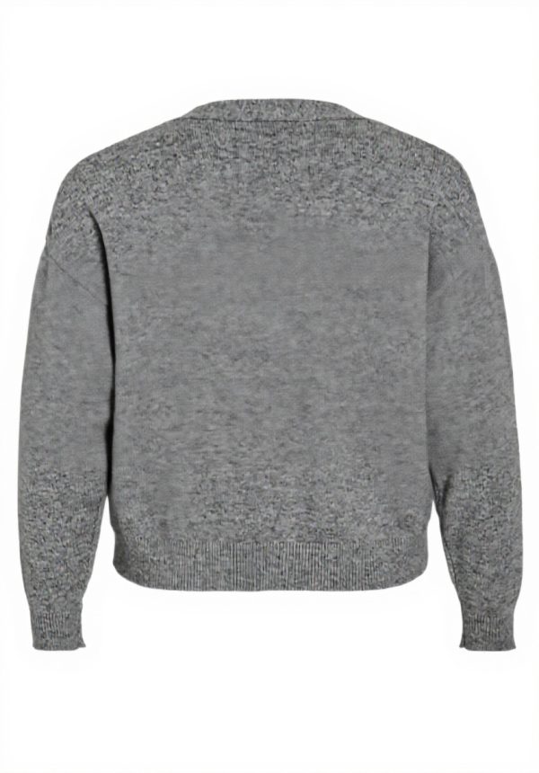 Cardigan donna Vila Viril scollo a V maglia taglio normale