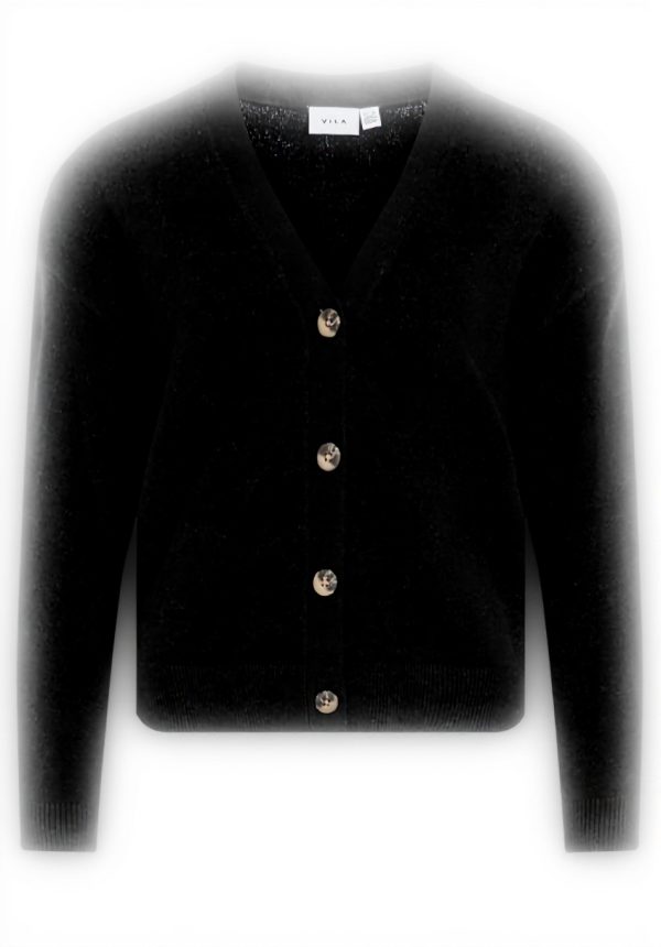 Cardigan donna Vila Viril scollo a V maglia taglio normale