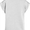 Vila Top Donna O-Neck Cap Sleeve T-shirt Nero Grigio