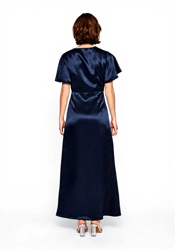 Vila Visittas-Maxi Dress Donna Scollo V Abito Casual