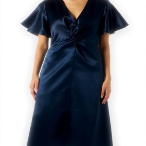 Vila Visittas-Maxi Dress Donna Scollo V Abito Casual