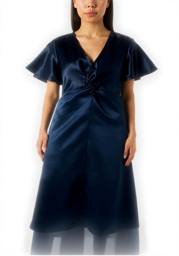 Vila Visittas-Maxi Dress Donna Scollo V Abito Casual