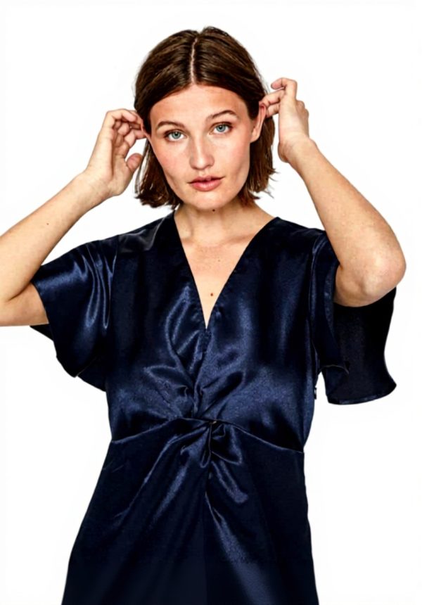 Vila Visittas-Maxi Dress Donna Scollo V Abito Casual