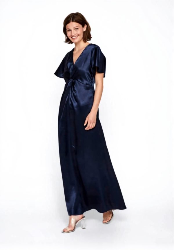 Vila Visittas-Maxi Dress Donna Scollo V Abito Casual