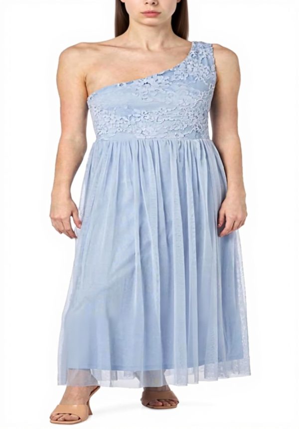 Vila Viulricana One Shoulder Maxi Dress Women Casual Lace