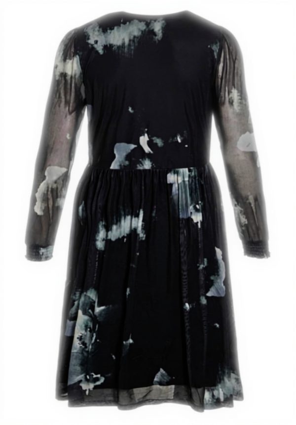 Vila Vivolette Vai O-Neck Long Sleeve Dress Women Casual