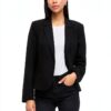 Blazer Donna Vila Nero Falcon Tessuto Strutturato Taglio-2