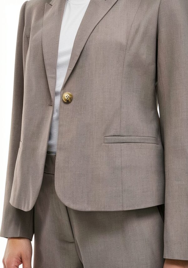 Blazer Donna Vila Nero Falcon Tessuto Strutturato Taglio-8