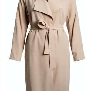 Trench Donna Vila Cinturato Tasca Lunga Sleeve Grigio-0