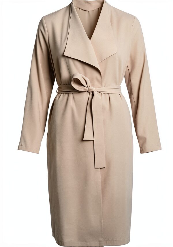 Trench Donna Vila Cinturato Tasca Lunga Sleeve Grigio-0