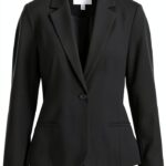 Blazer Donna Vila Nero Falcon Tessuto Strutturato Taglio-0