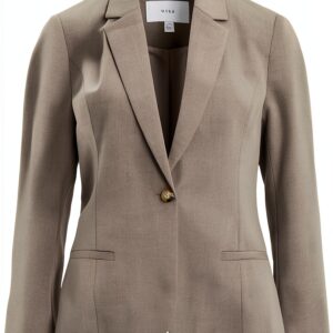 Blazer Donna Vila Tessuto Strutturato Taglio Aderente-0