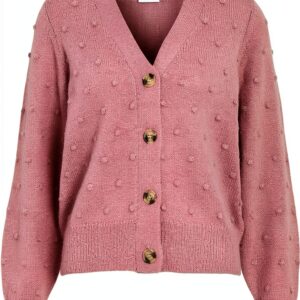 Vila Cardigan Donna Bottoni Scollo V Maniche Palloncino-0