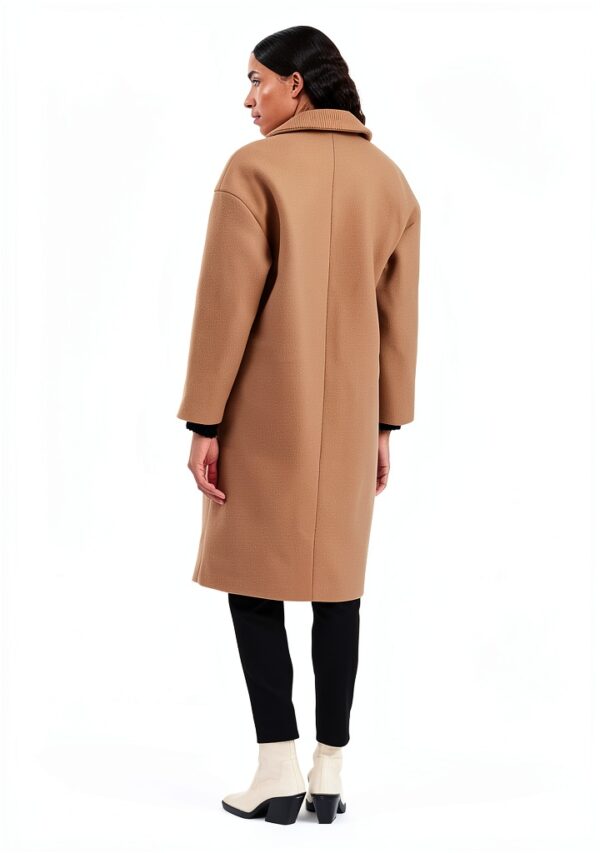 Cappotto di lana Bestseller donna bottoni colletto Tigers-4