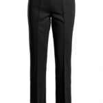 Pantaloni donna Bestseller vita alta svasati nero-0