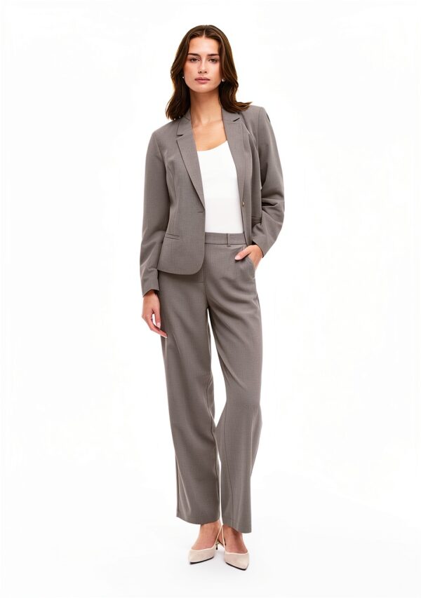 Blazer Donna Vila Nero Falcon Tessuto Strutturato Taglio-7