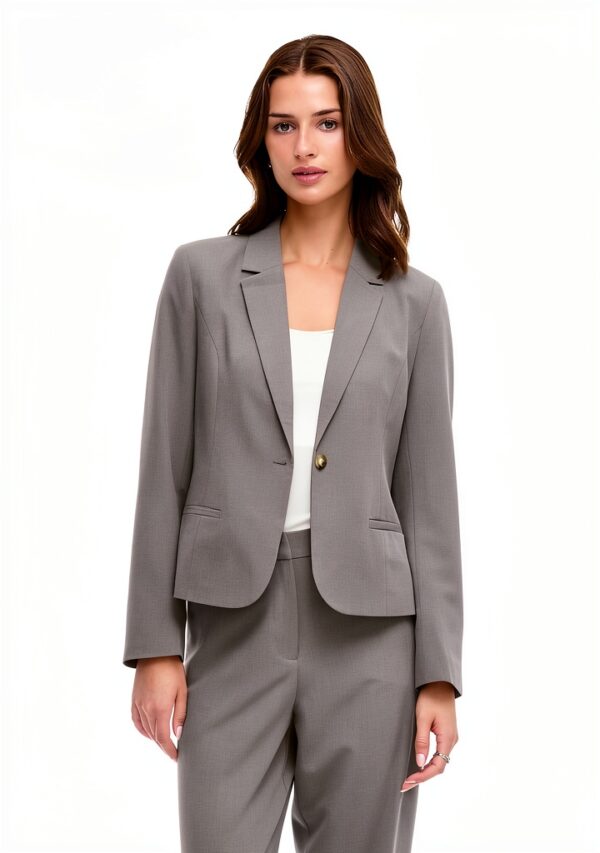 Blazer Donna Vila Tessuto Strutturato Taglio Aderente-2