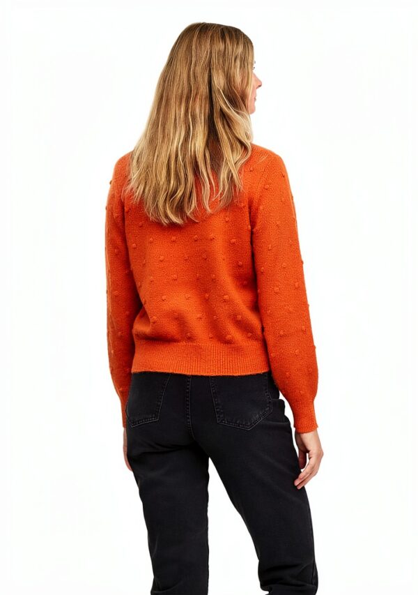 Vila Cardigan Donna Bottoni Scollo V Maniche Palloncino-8