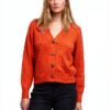 Vila Cardigan Donna Bottoni Scollo V Maniche Palloncino-6