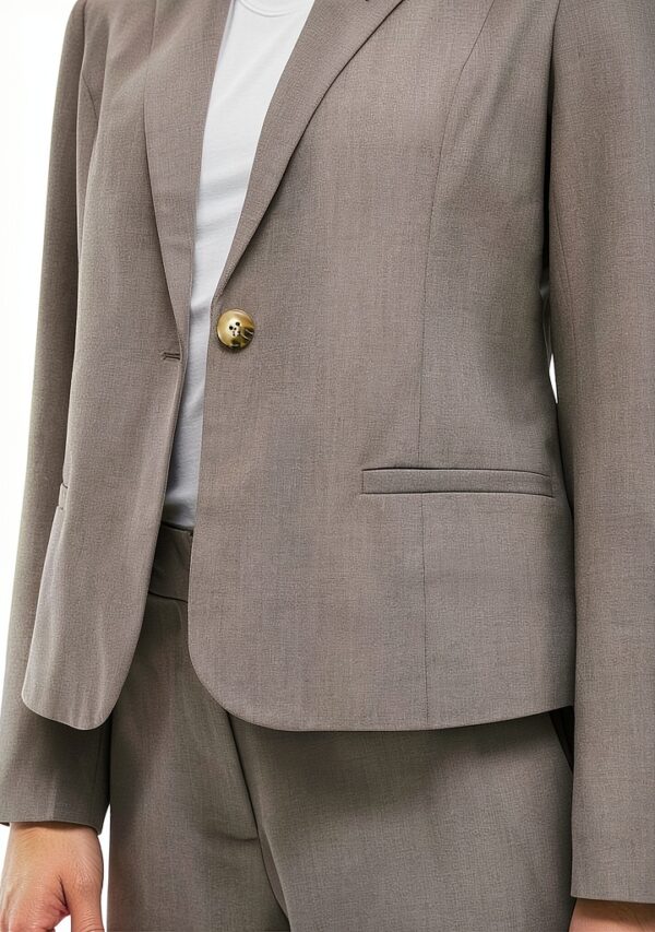 Blazer Donna Vila Tessuto Strutturato Taglio Aderente-5