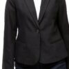 Blazer Donna Vila Nero Falcon Tessuto Strutturato Taglio-6