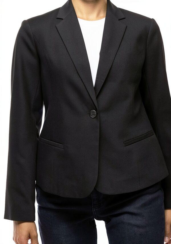 Blazer Donna Vila Nero Falcon Tessuto Strutturato Taglio-6