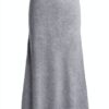 Gonna maxi maglia fascia elastica donna Melange Grigio Medio-0