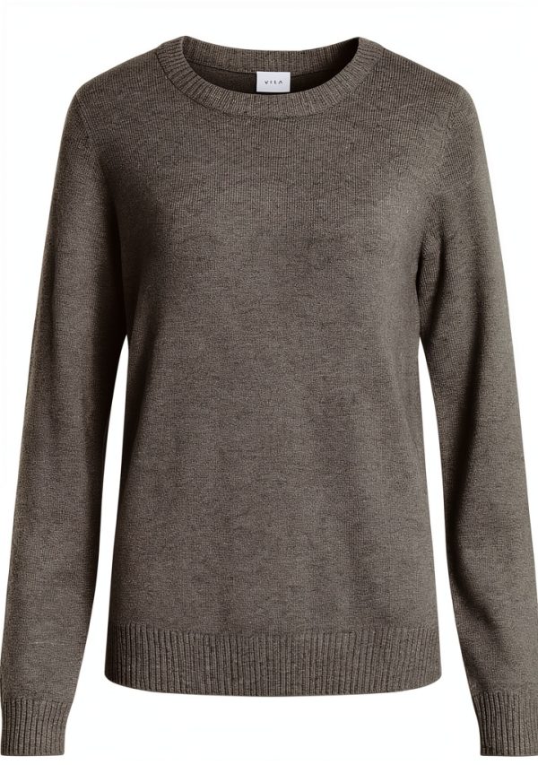 Maglione Vila Donna Maglia Collo Tondo Caldo Sostenibile