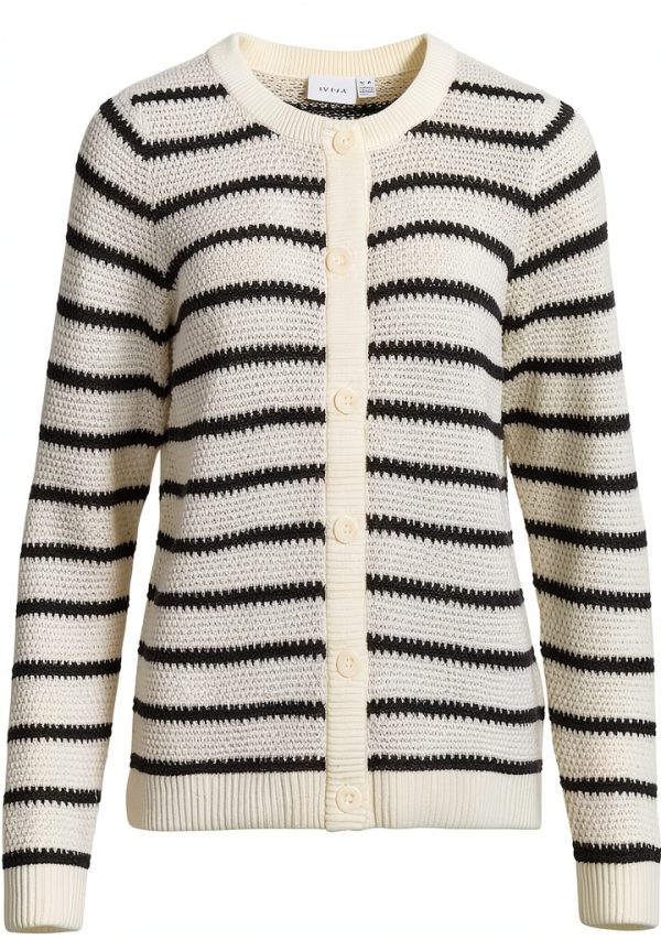 Cardigan VILA Donna Maglia Cotone Biologico Scollo Rotondo