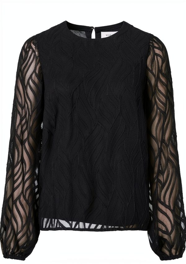 Vila Top Donna Maglia O-Neck Maniche Lunghe Colori Taglie