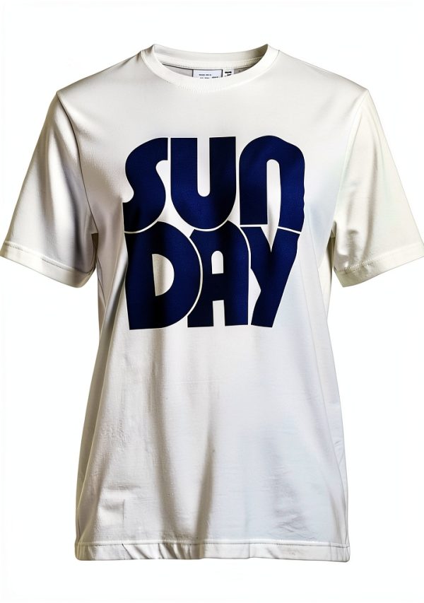 Vila T-Shirt Visybil Sunday O-Neck Donna Maglietta Bianco