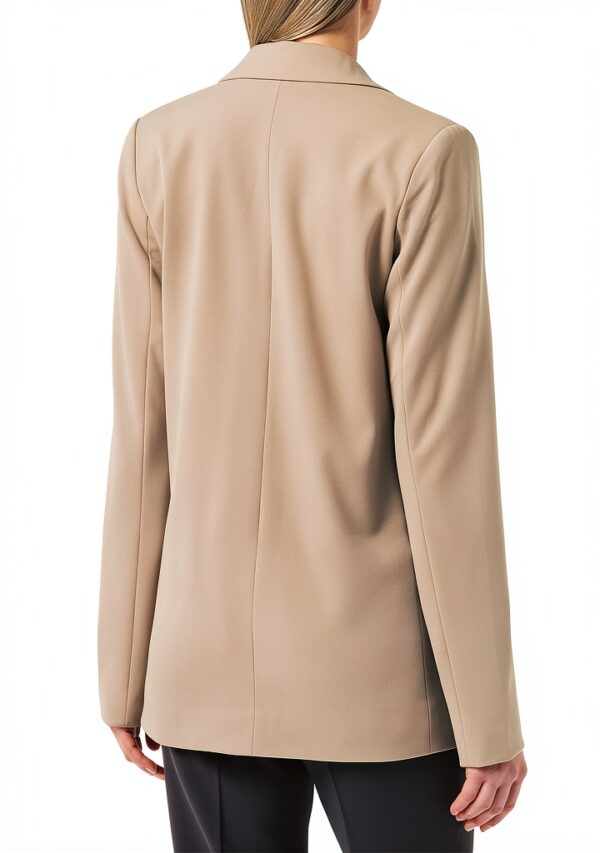 Blazer Bestseller Donna Nero Colletto Risvolto Tasche-2