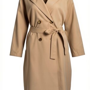 Cappotto Trench Donna Bestseller Collo Bavero Manica Lunga-0