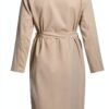 Trench Donna Vila Cinturato Tasca Lunga Sleeve Grigio-3