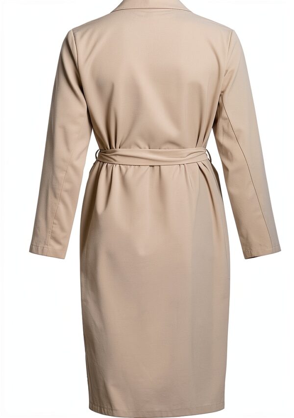 Trench Donna Vila Cinturato Tasca Lunga Sleeve Grigio-3
