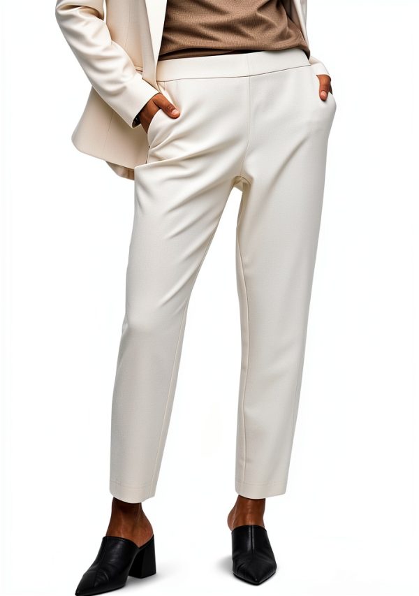 Pantaloni Donna Vila Bestseller Tessuto Vita Normale