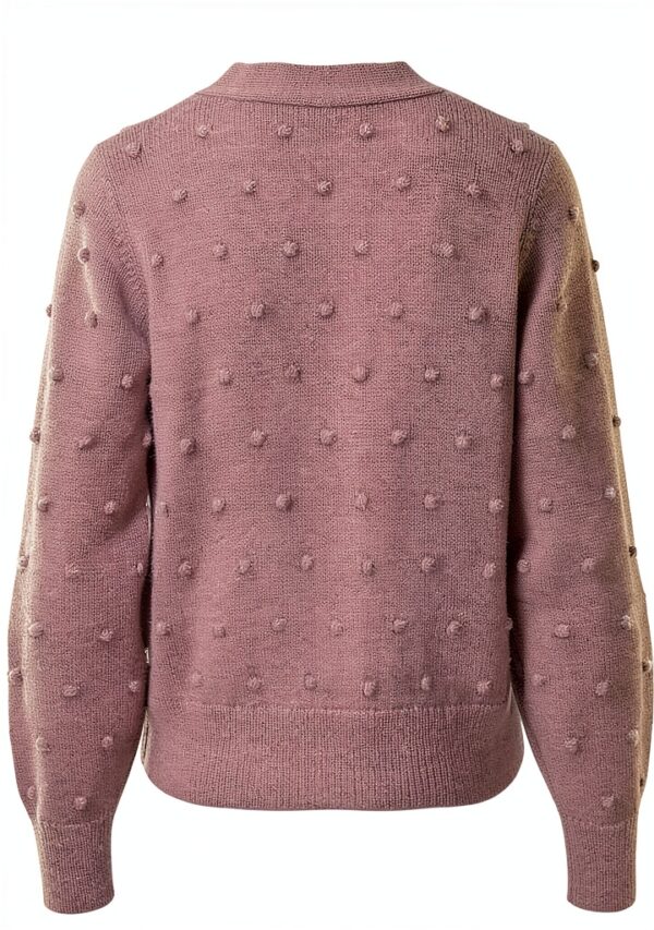 Vila Cardigan Donna Bottoni Scollo V Maniche Palloncino-3